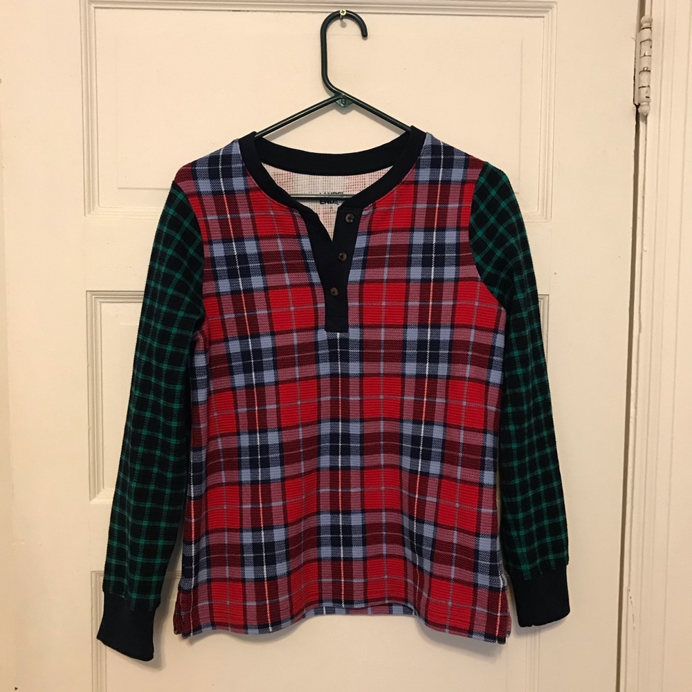 NWOT Lands’ End Waffle Henley Cozy Sleep Shirt